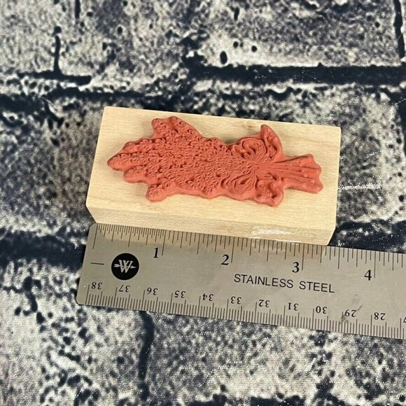 PSX Rubber Stamp Just A Note F-2105 E-510 Phrase Wood Mounted - Picture 7 of 9